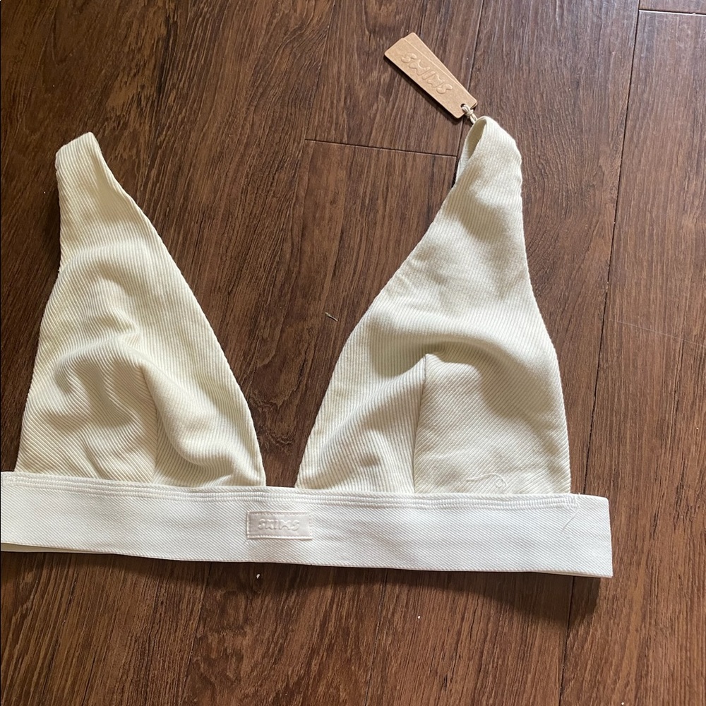 COPY - Skims plunge bra ribbed cotton